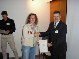Fiona with certificate, Helsinki 05